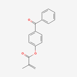 Chemical structure of 4-Benzoylphenyl Methacrylate