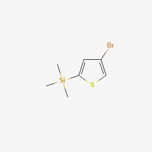Chemical structure of 4-Bromo-2-(trimethylsilyl)thiophene