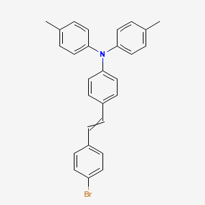 Chemical structure of 4-Bromo-4'-[di(p-tolyl)amino]stilbene
