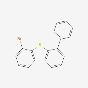 Chemical structure of 4-Bromo-6-phenyldibenzo[b,d]thiophene