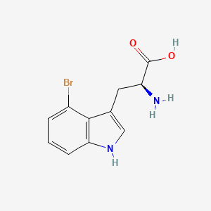 Chemical structure of 4-Bromo-L-tryptophan