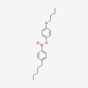 Chemical structure of 4-Butoxyphenyl 4-pentylbenzoate