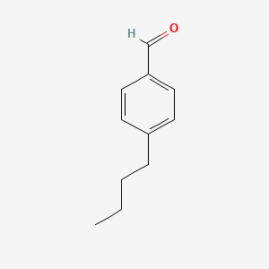 Chemical structure of 4-Butylbenzaldehyde