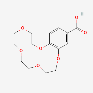 Chemical structure of 4-Carboxybenzo-15-crown-5