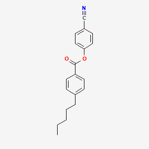 Chemical structure of 4-Cyanophenyl 4-pentylbenzoate