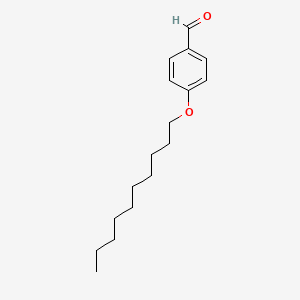 Chemical structure of 4-Decyloxybenzaldehyde