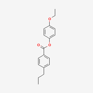 Chemical structure of 4-Ethoxyphenyl 4-propylbenzoate
