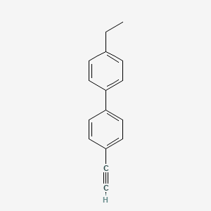 Chemical structure of 4-Ethyl-4'-ethynyl-1,1'-biphenyl
