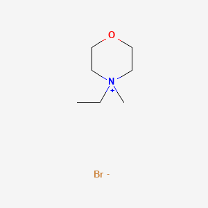Chemical structure of N-Ethyl-N-methylmorpholinium bromide