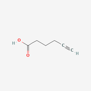 Chemical structure of 5-Hexynoic acid