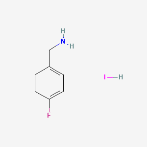 Chemical structure of 4-Fluorobenzylamine Hydroiodide