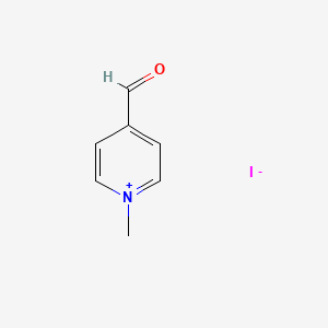 Chemical structure of 4-Formyl-1-methylpyridin-1-ium iodide