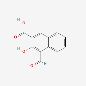Chemical structure of 4-Formyl-3-hydroxy-2-naphthoic acid
