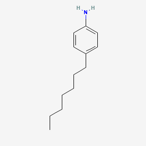 Chemical structure of 4-Heptylaniline