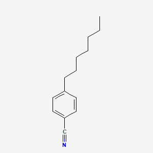 Chemical structure of 4-Heptylbenzonitrile