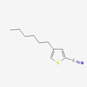 Chemical structure of 4-Hexylthiophene-2-carbonitrile