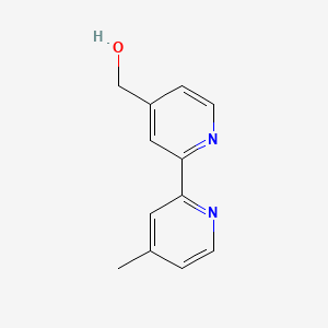 Chemical structure of 4-Hydroxymethyl-4'-methyl-2,2'-bipyridyl