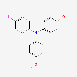 Chemical structure of 4-Iodo-4',4''-dimethoxytriphenylamine