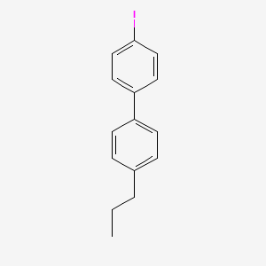 Chemical structure of 4-Iodo-4'-propylbiphenyl