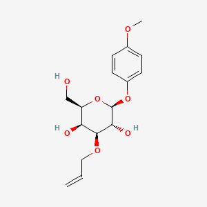 Chemical structure of 4-Methoxyphenyl 3-O-Allyl-β-D-galactopyranoside