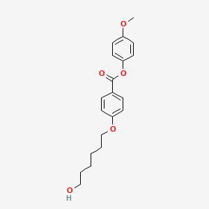 Chemical structure of 4-Methoxyphenyl 4-((6-hydroxyhexyl)oxy)benzoate