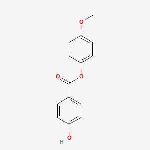 Chemical structure of 4-Methoxyphenyl 4-Hydroxybenzoate