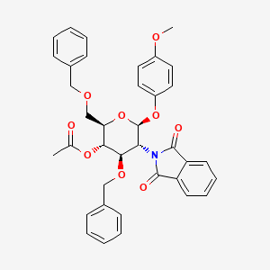 Chemical structure of GlcNPhth[36Bn,4Ac]-beta-MP
