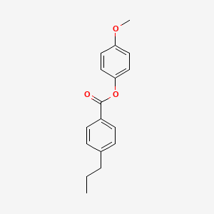 Chemical structure of 4-Methoxyphenyl 4-propylbenzoate