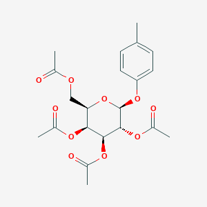 Chemical structure of 4-Methylphenyl tetra-O-acetyl-β-D-galactopyranoside