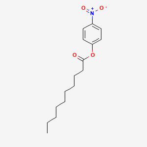 Chemical structure of 4-Nitrophenyl caprate