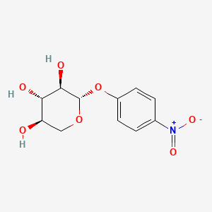 Chemical structure of 4-Nitrophenyl β-D-xylopyranoside