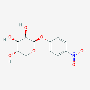 Chemical structure of 4-Nitrophenyl-beta-l-arabinopyranoside
