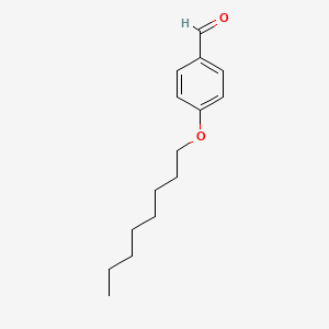 Chemical structure of 4-n-Octyloxybenzaldehyde