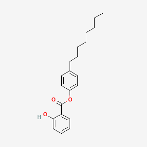 Chemical structure of 4-Octylphenyl Salicylate