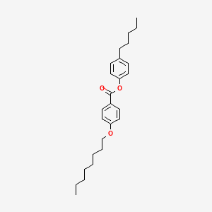 Chemical structure of Pentylphenyl octyloxybenzoate