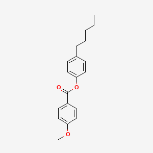 Chemical structure of Pentylphenyl methoxybenzoate