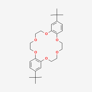 Chemical structure of 4prime,4primeprime(5primeprime)-Di-tert-butyldibenzo-18-crown-6