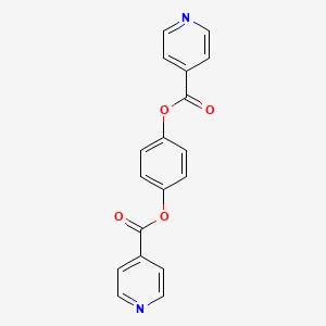 Chemical structure of 1,4-Phenylene diisonicotinate