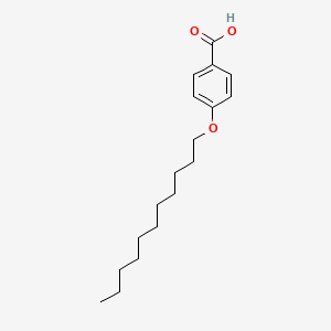 Chemical structure of 4-Undecyloxybenzoic Acid