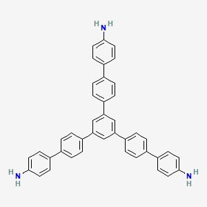 Chemical structure of 1,3,5-Tris[4-amino(1,1-biphenyl-4-yl)]benzene
