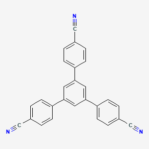 Chemical structure of 5'-(4-Cyanophenyl)-[1,1':3',1''-terphenyl]-4,4''-dicarbonitrile