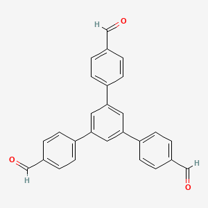 Chemical structure of 1,3,5-Tris(4-formylphenyl)benzene
