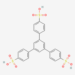 Chemical structure of 5'-(4-Sulfophenyl)-[1,1':3',1''-terphenyl]-4,4''-disulfonic acid