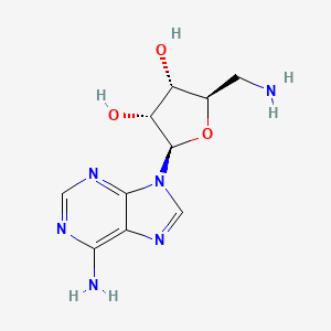 Chemical structure of 5'-Amino-5'-deoxyadenosine