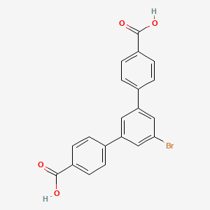 Chemical structure of 5'-Bromo-[1,1':3',1''-terphenyl]-4,4''-dicarboxylic acid