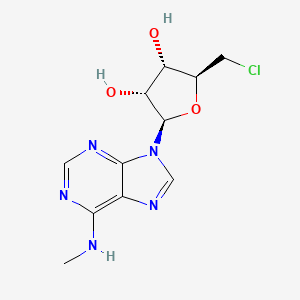 Chemical structure of 5'-Choloro-5'-deoxy-N6-methyladenosine