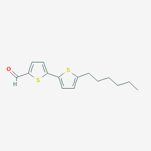 Chemical structure of 5'-Hexyl-[2,2'-bithiophene]-5-carbaldehyde