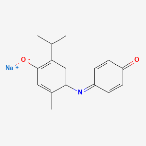 Chemical structure of 5'-isopropyl-2'-methyl indophenol sodium salt [Redox indicator]