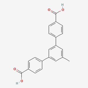 Chemical structure of 5'-Methyl-[1,1':3',1''-terphenyl]-4,4''-dicarboxylic acid