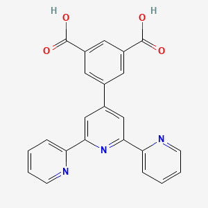 Chemical structure of 5-([2,2':6',2''-terpyridin]-4'-yl)isophthalic acid